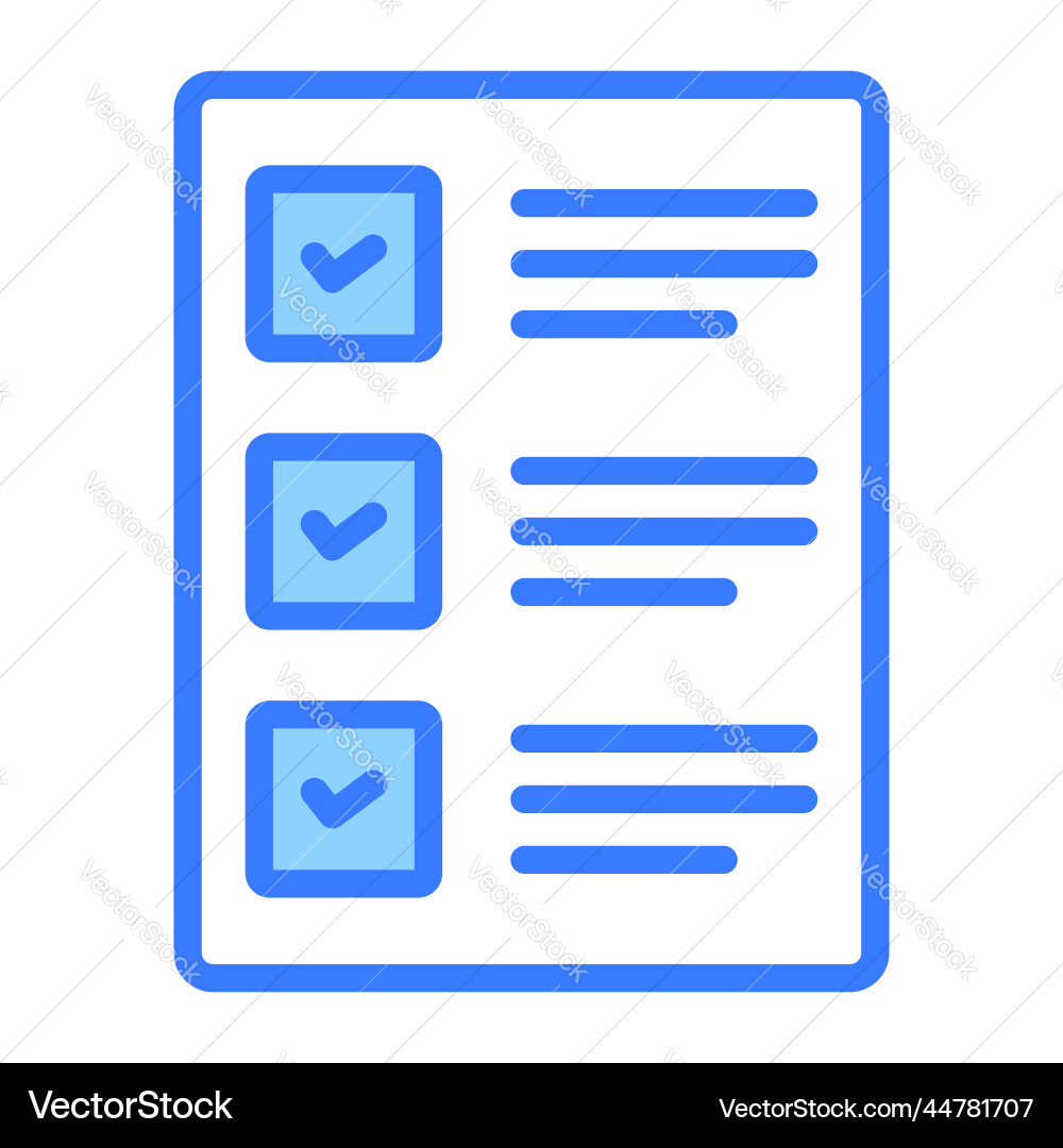 Checklist icon user interface as a simple sign Vector Image