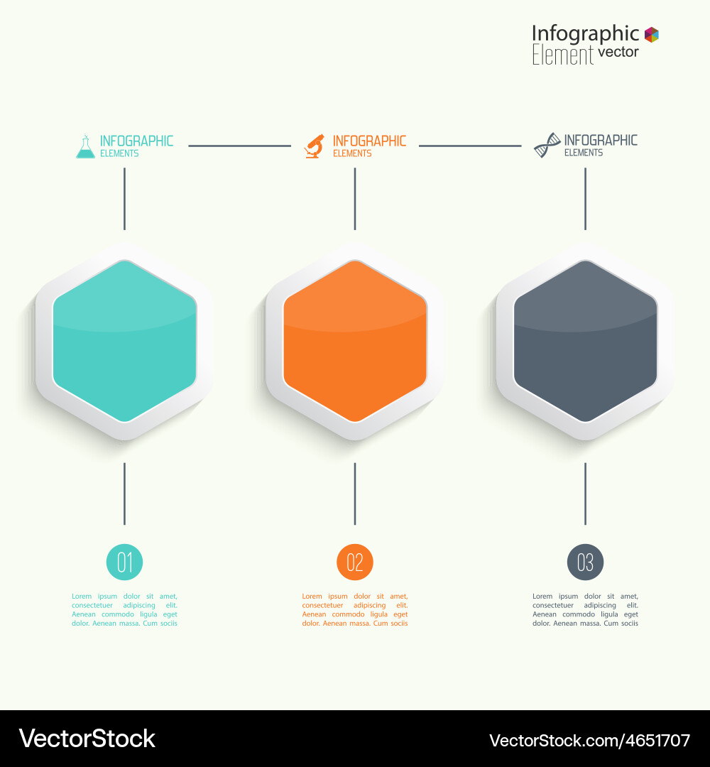 Comparative chart with templates for presentation vector image