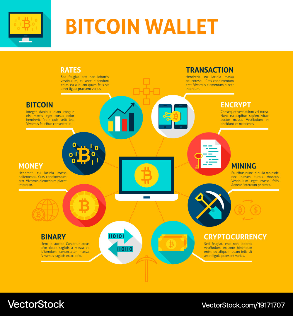 Cryptocurrency Wallet Concepts – Royalty-Free Vector | VectorStock