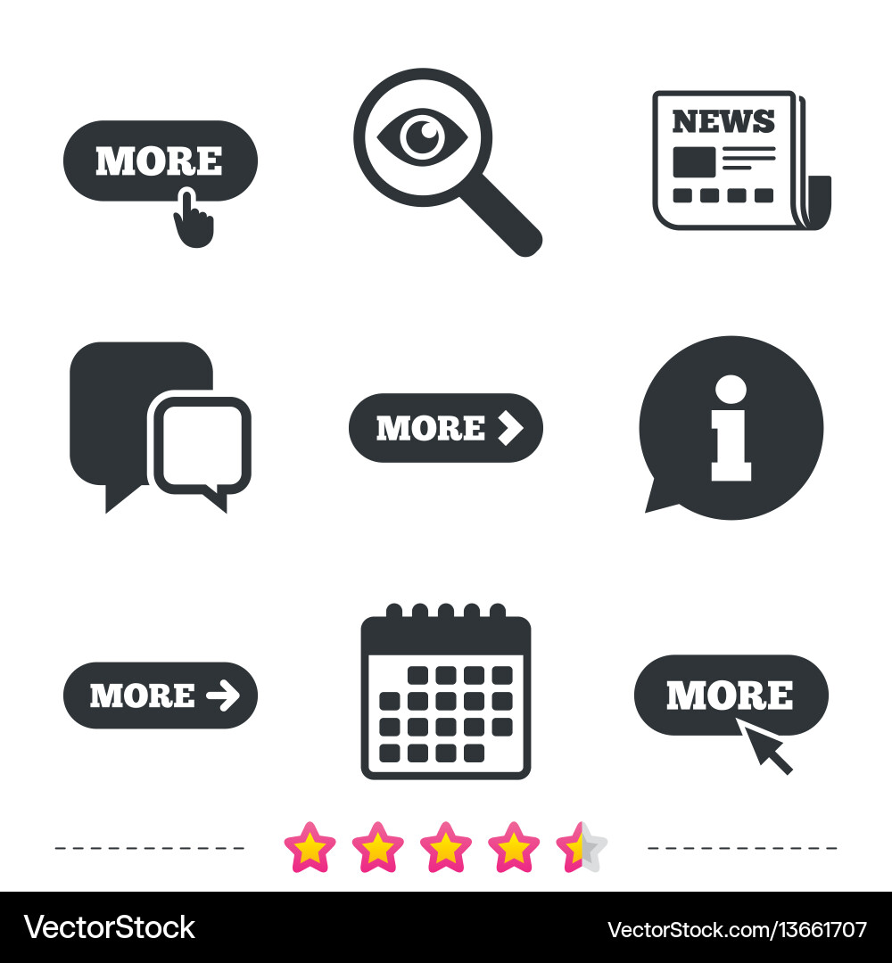 Cursor Pointer with More Icons vector image