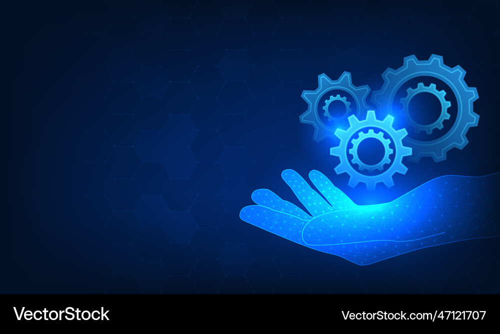 Gear Technologie Hintergrund platziert auf Geschäft Gear Technologie Hintergrund platziert auf Geschäft vektorbild