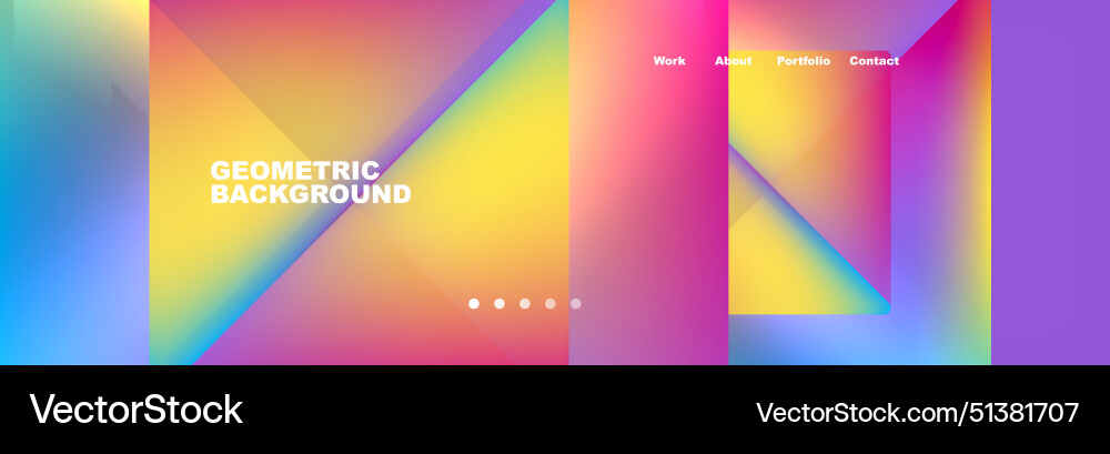 Gradient triangles composition with bright fluid Gradient triangles composition with bright fluid vector image
