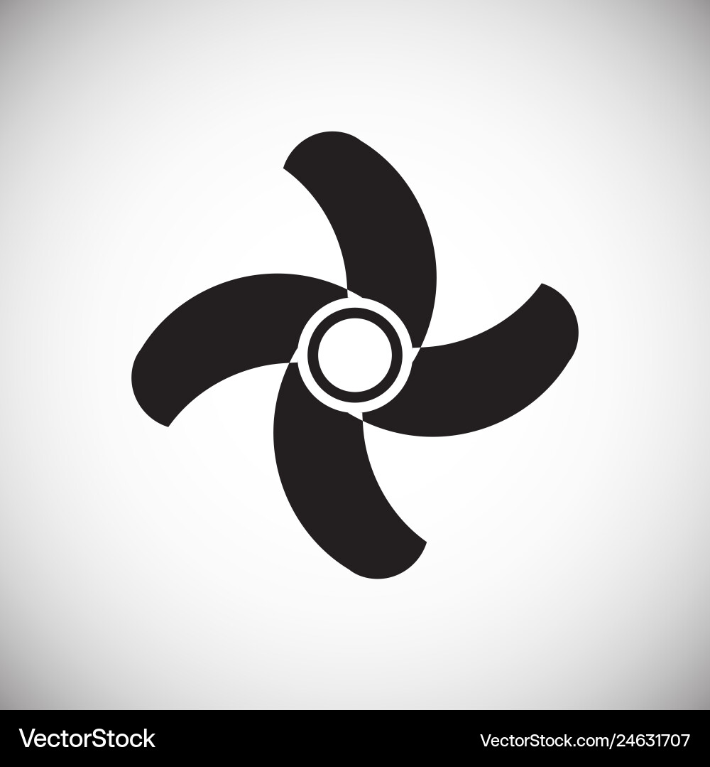 Propeller icon on background for graphic and web Vector Image