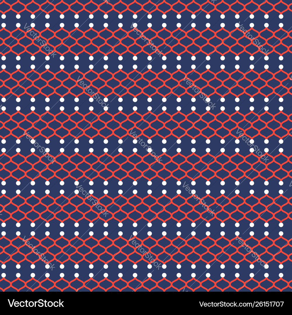 Red and Blue Mesh Grid Pattern vector image