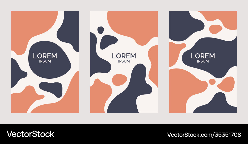 A set modern backgrounds with abstract elements A set modern backgrounds with abstract elements vector image