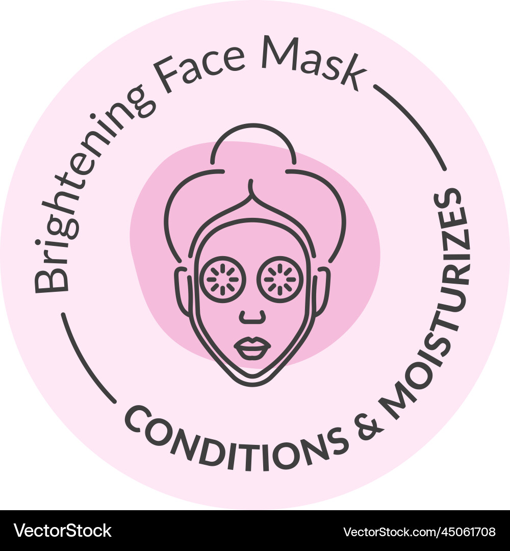 Aufhellende Gesichtsmaske Bedingungen und Feuchtigkeitscreme Aufhellende Gesichtsmaske Bedingungen und Feuchtigkeitscreme vektorbild