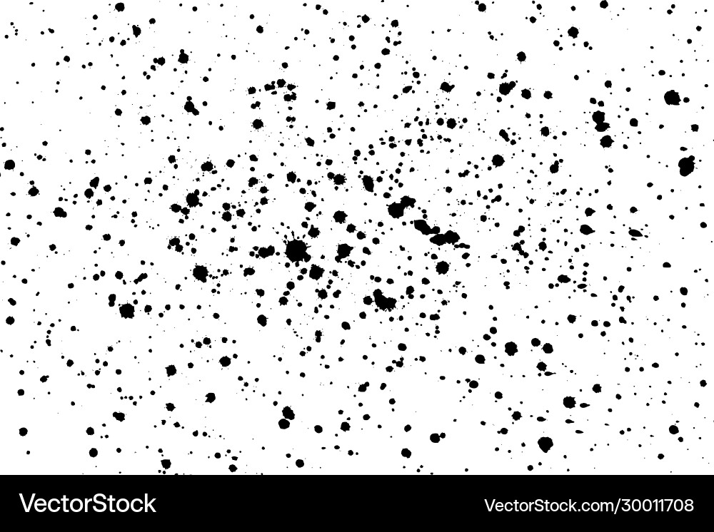 Black blobs isolated on white vector image