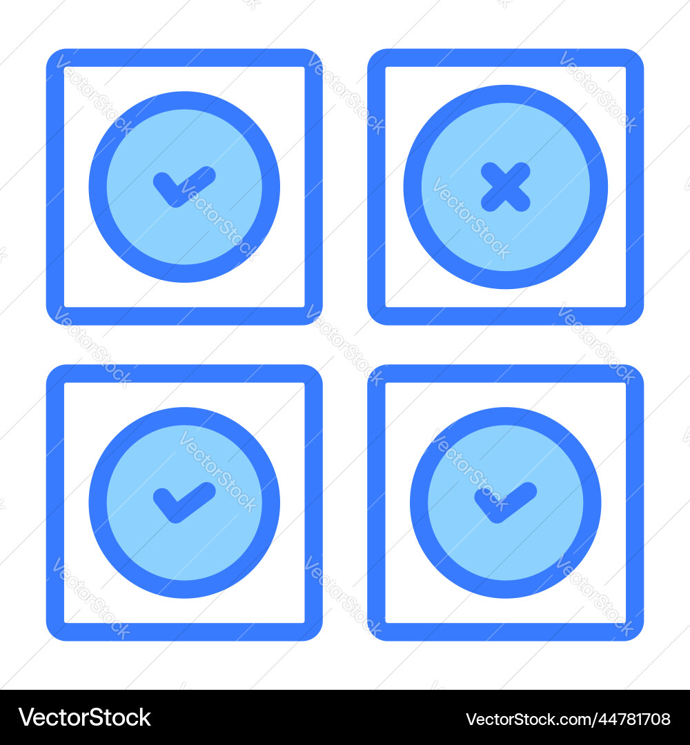 Choose icon user interface as a simple sign Vector Image