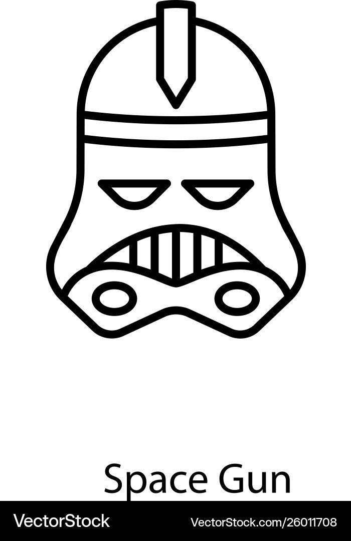 Darth vader mask vector image