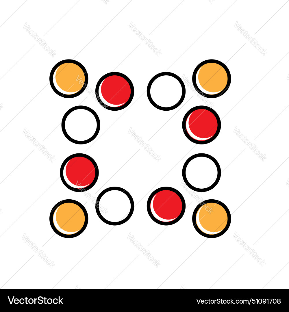 Data clustering icon design Vector Image
