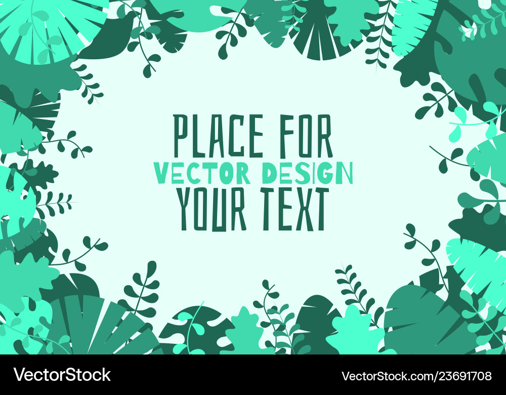 Decorative tropical jungle Decorative tropical jungle vector image