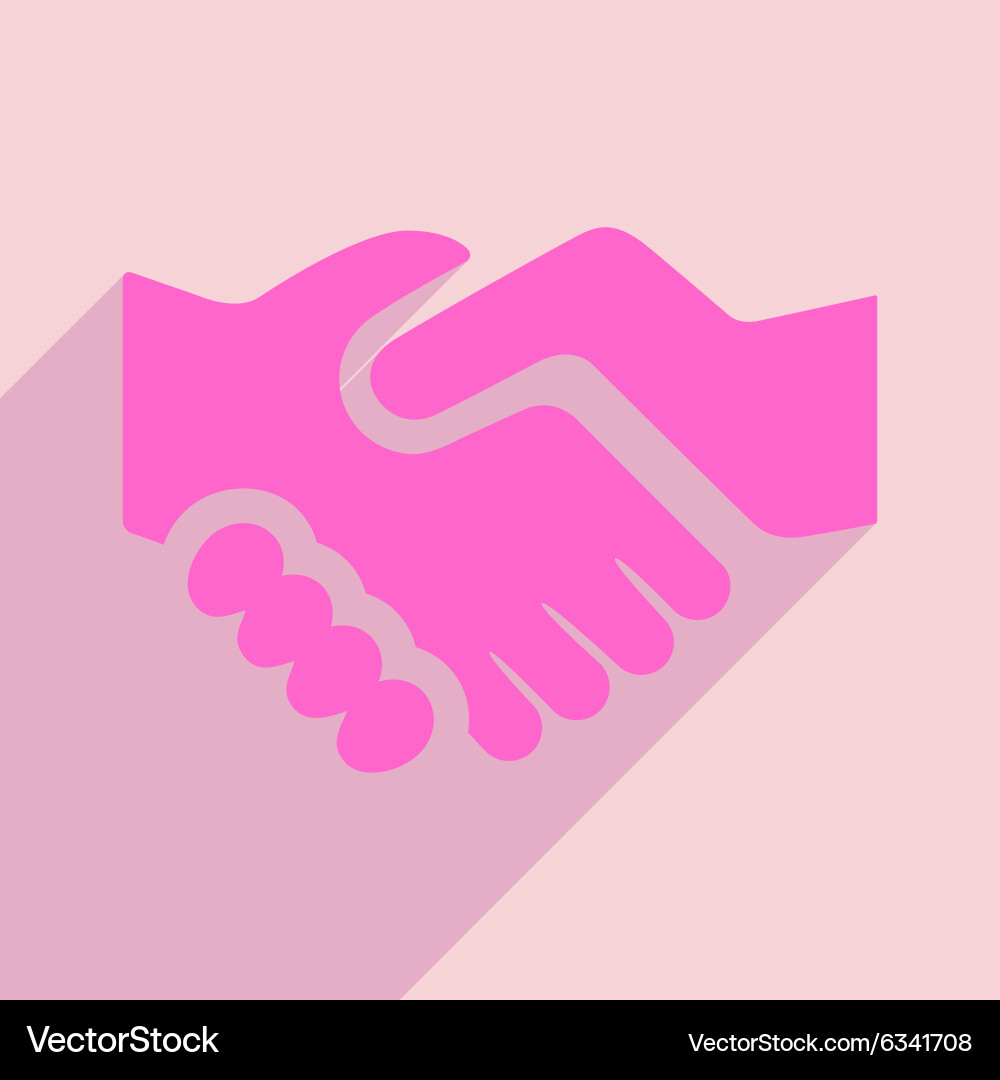 Flat with shadow icon and mobile application vector image