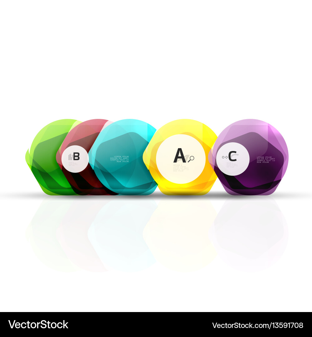 Geometrical hexagons abstract background Geometrical hexagons abstract background Vector Image