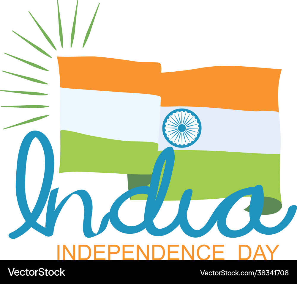 India independence day Royalty Free Vector Image