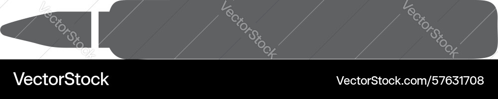 Marker pen icon highlight annotate design vector image