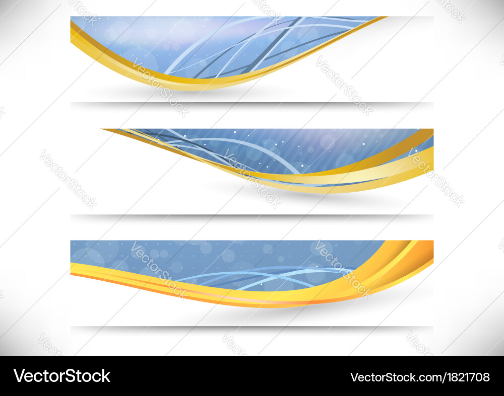 Modern headers collection - for web vector image