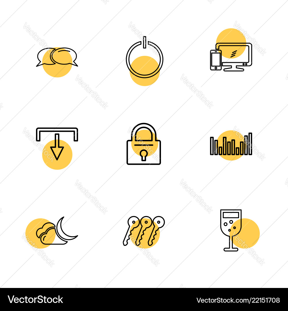 Multimedia camera user interface technology vector image