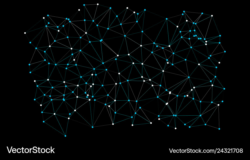Neural Network Technology Presentation vector image