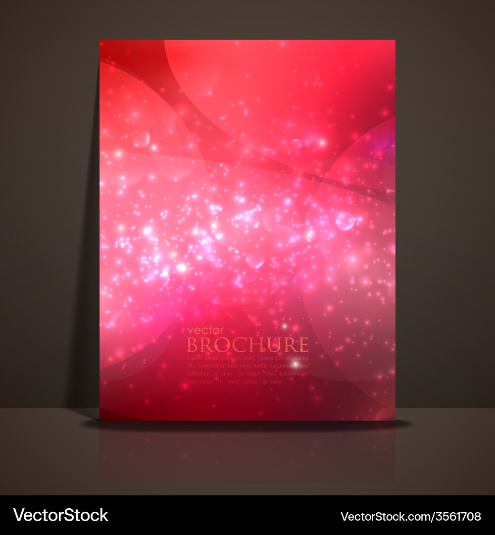 Scarlet red sparkling background with glowing Vector Image