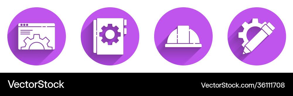 Set browser setting user manual worker safety Set browser setting user manual worker safety vector image