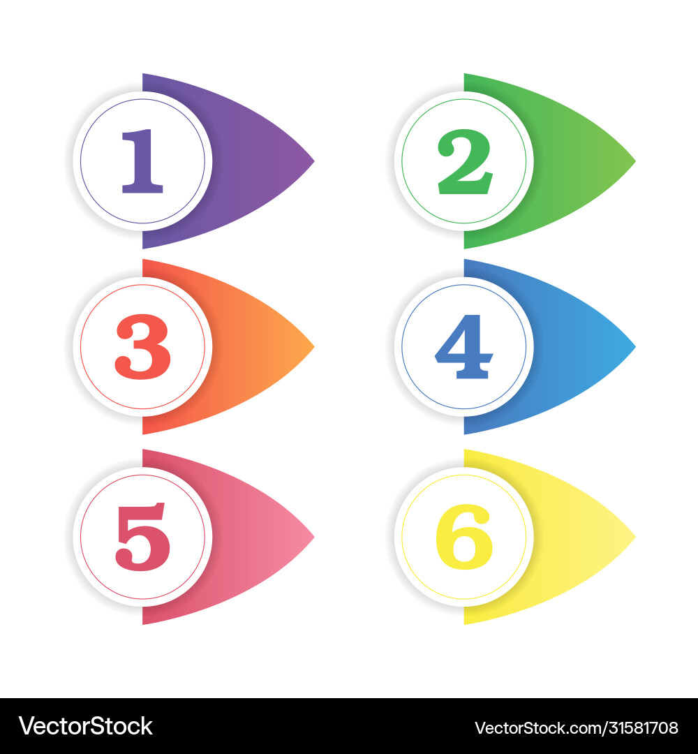 Set colored pointers buttons vector image