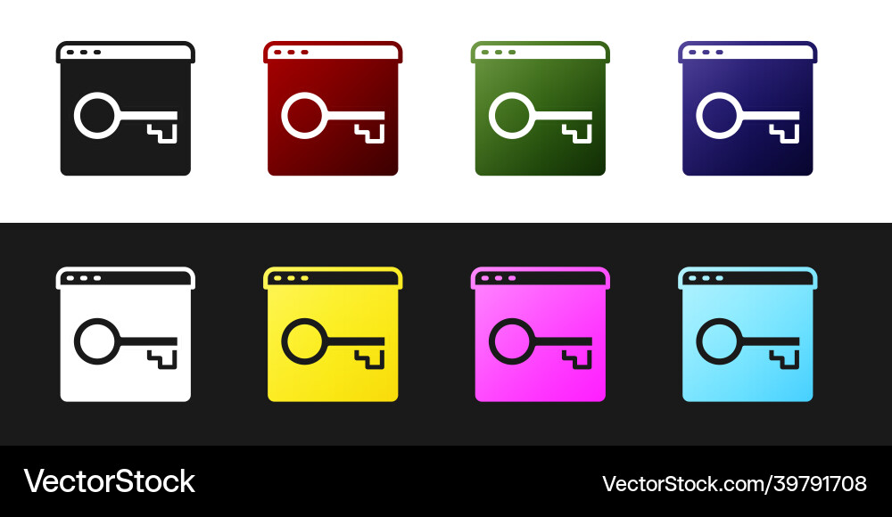 Set secure your site with https ssl icon isolated Set secure your site with https ssl icon isolated vector image