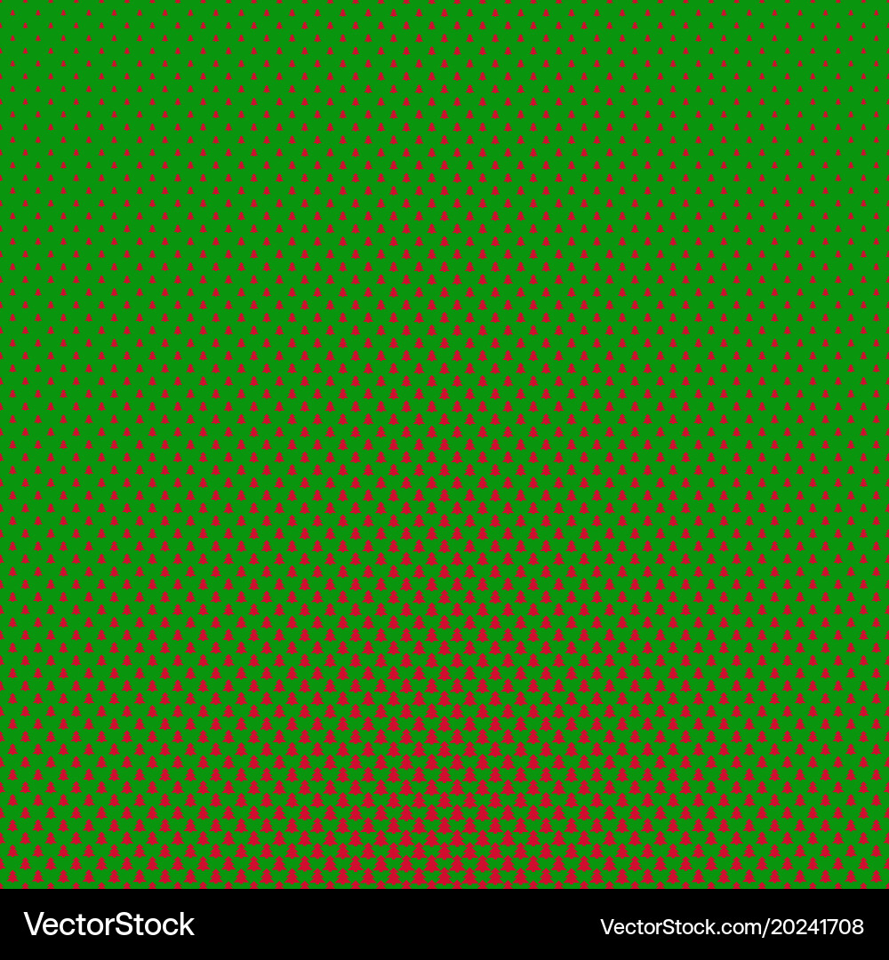 Simple geometric pine tree pattern background vector image
