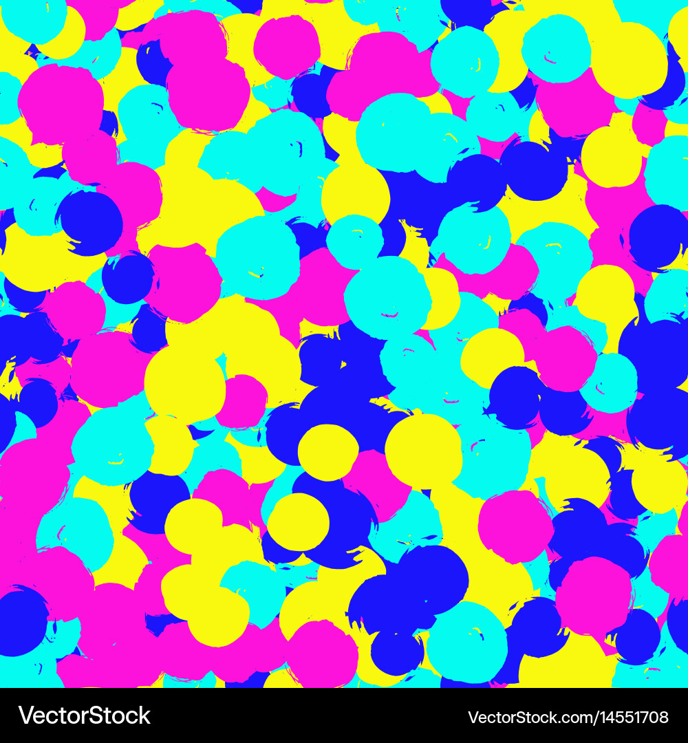 Vibrant colorful dots pattern Royalty Free Vector Image