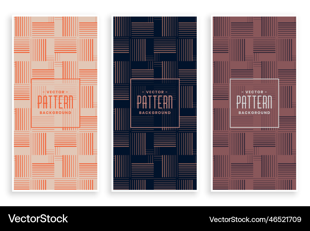 Abstract horizontal and vertical lines pattern vector image