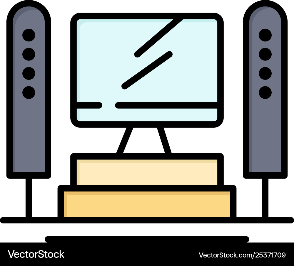 Computer computing server cpu flat color icon Computer computing server cpu flat color icon vector image
