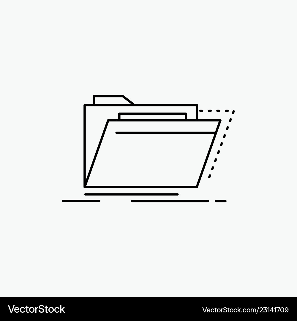 File Folder Icon - Archive vector image