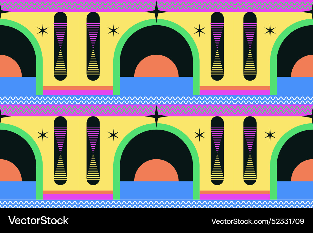 Flat design geometric pattern background Vector Image