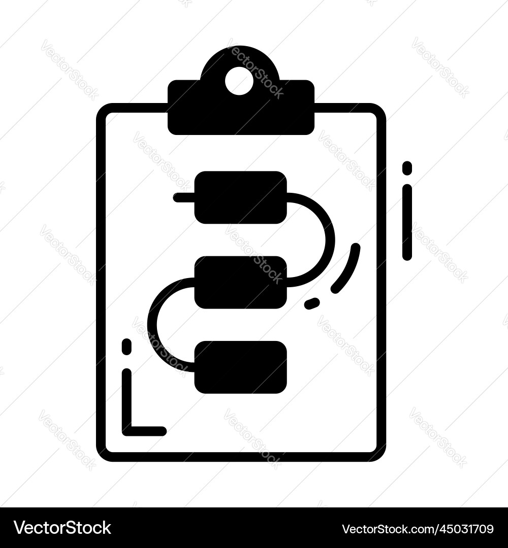 Flowchart icon for graphic and web design vector image