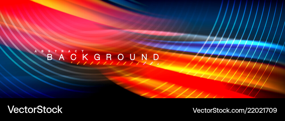 Fluid Color Wave Background vector image