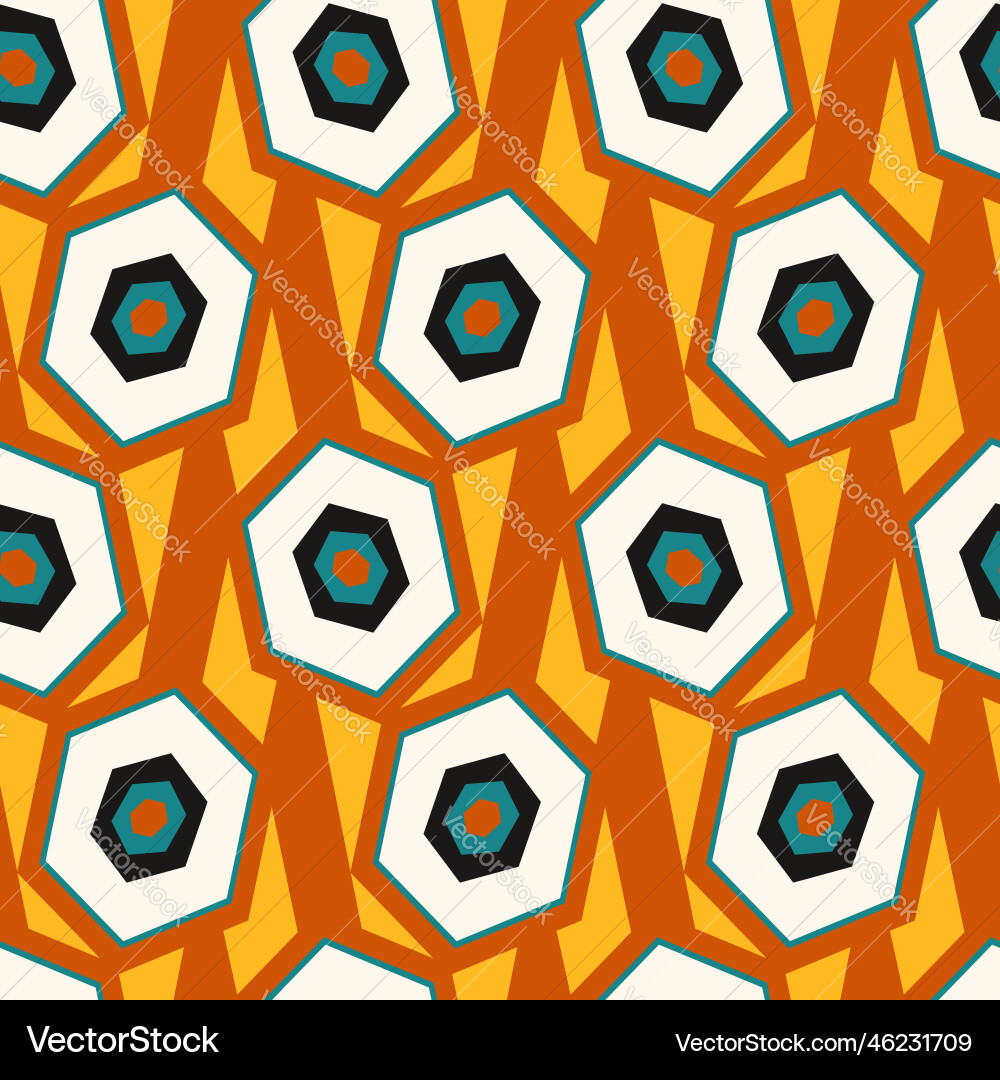 Geometric pattern with hexagons Geometric pattern with hexagons vector image