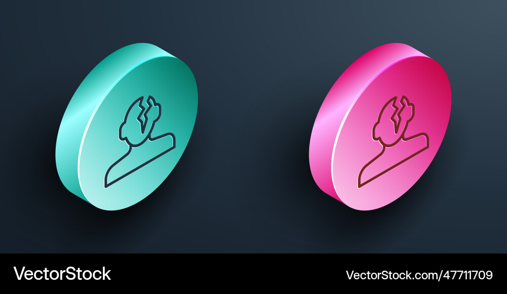 Isometric line solution to the problem Isometric line solution to the problem Vector Image