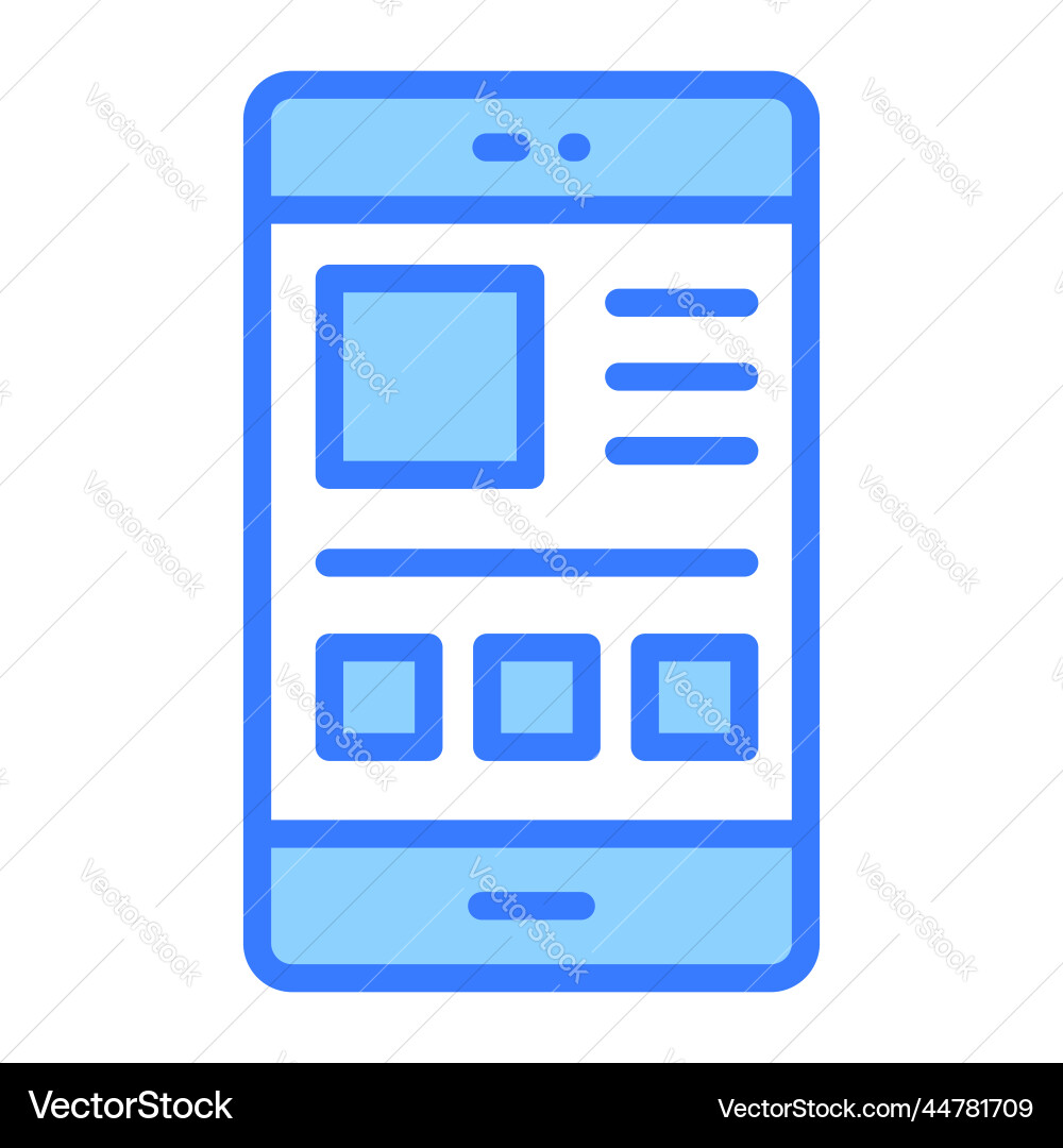 Layout icon user interface as a simple sign vector image
