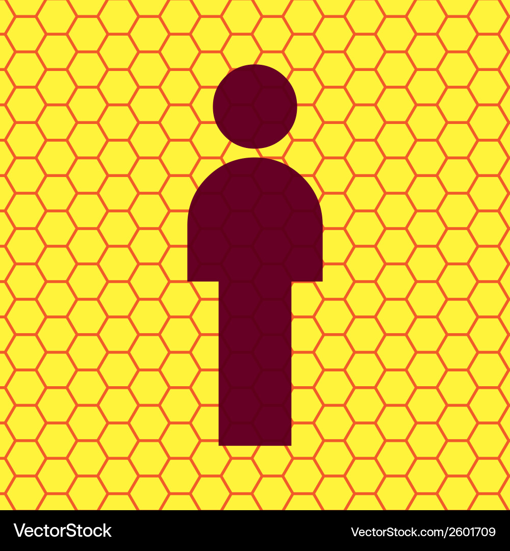 Man restroom flat modern web button and space Vector Image