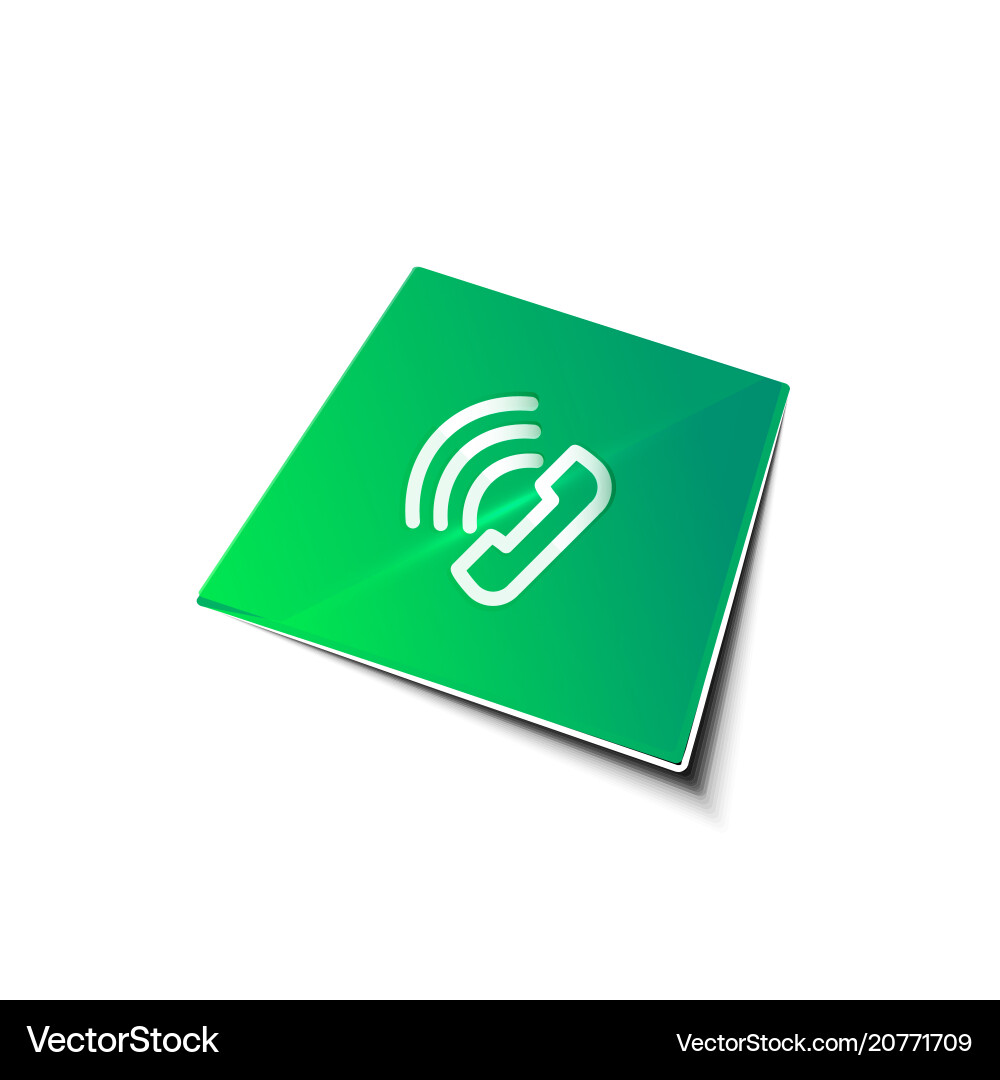 Phone support web button Vector Image