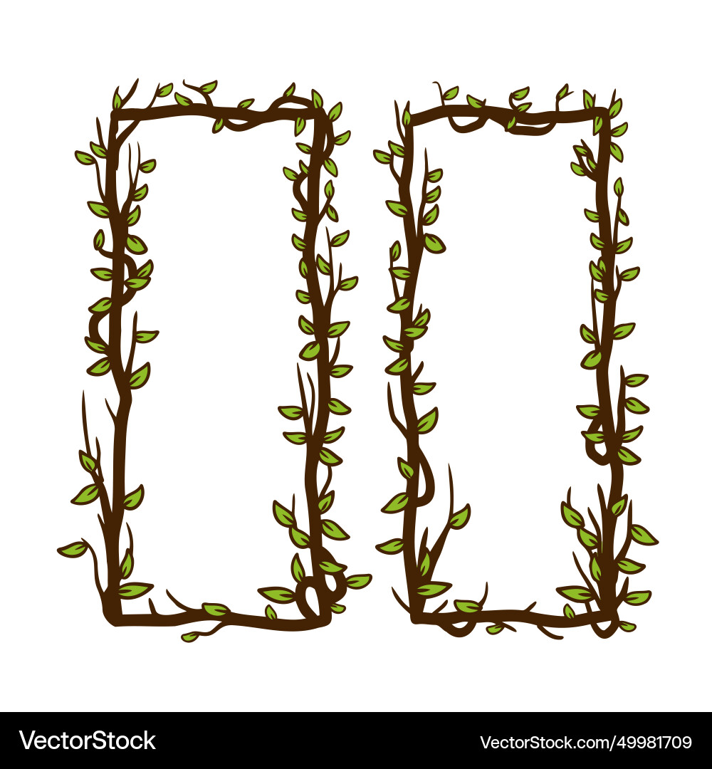 Tree frame Tree frame vector image