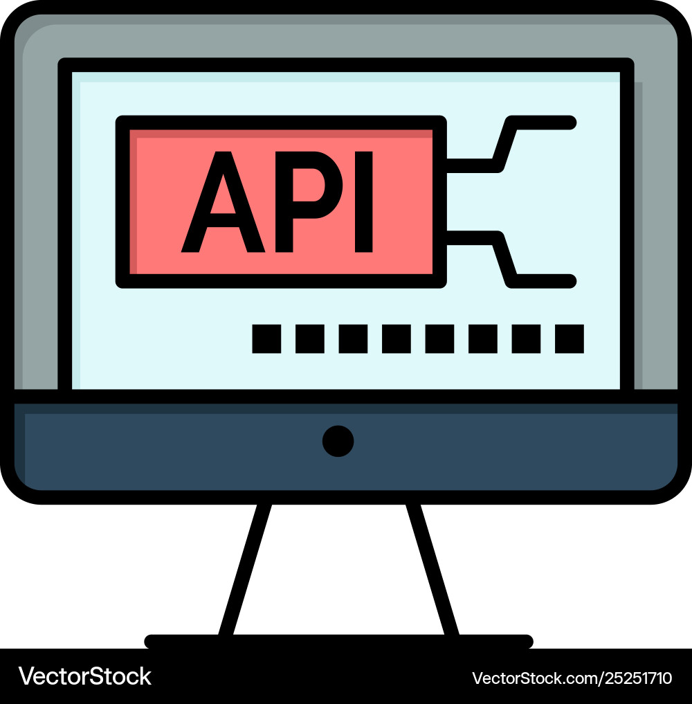 Computer code coding education flat color icon Computer code coding education flat color icon Vector Image