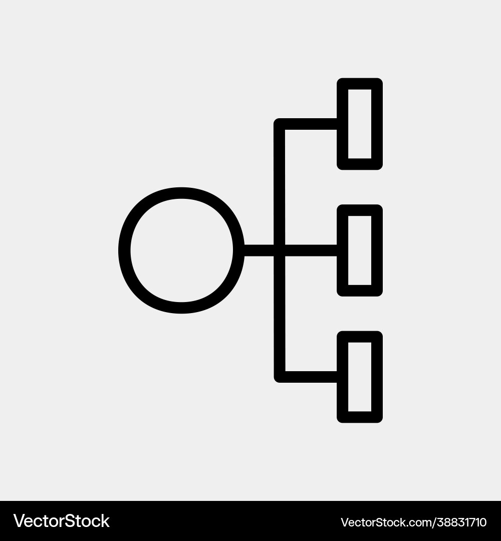 Diagram icon in line style for any projects Diagram icon in line style for any projects vector image