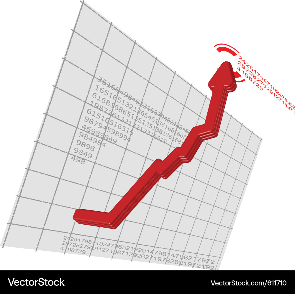 Digital graph Vector Image