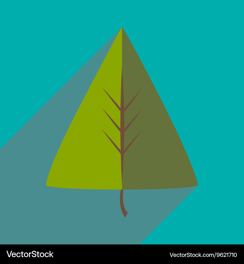 Flat with shadow icon and mobile application vector image