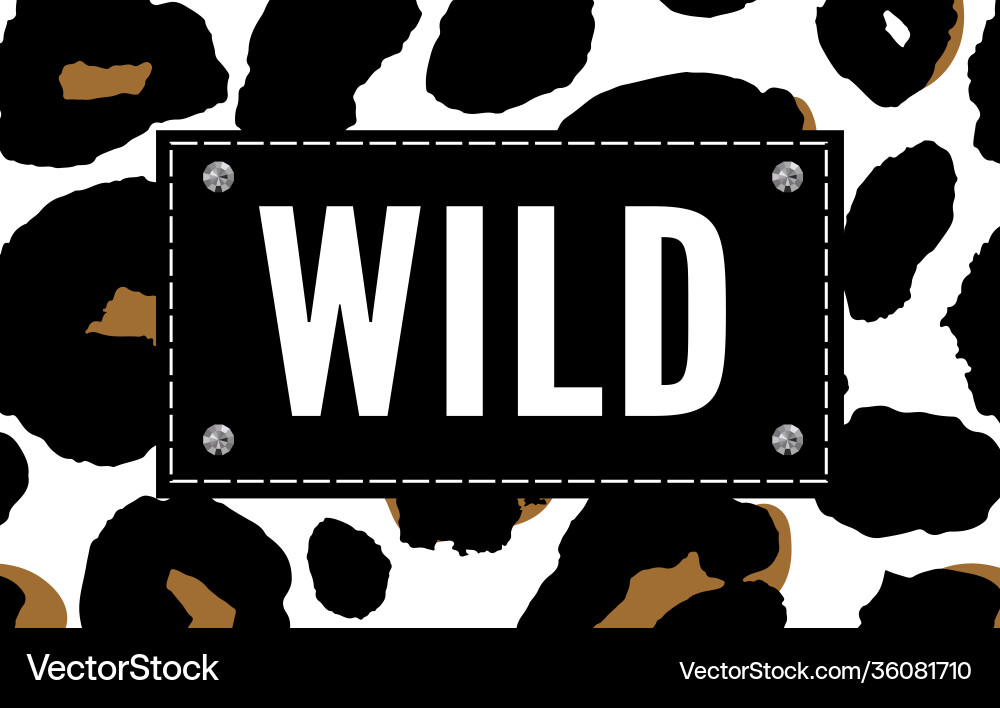 Geboren als wildes T-Shirt Tiermode Print Geboren als wildes T-Shirt Tiermode Print vektorbild
