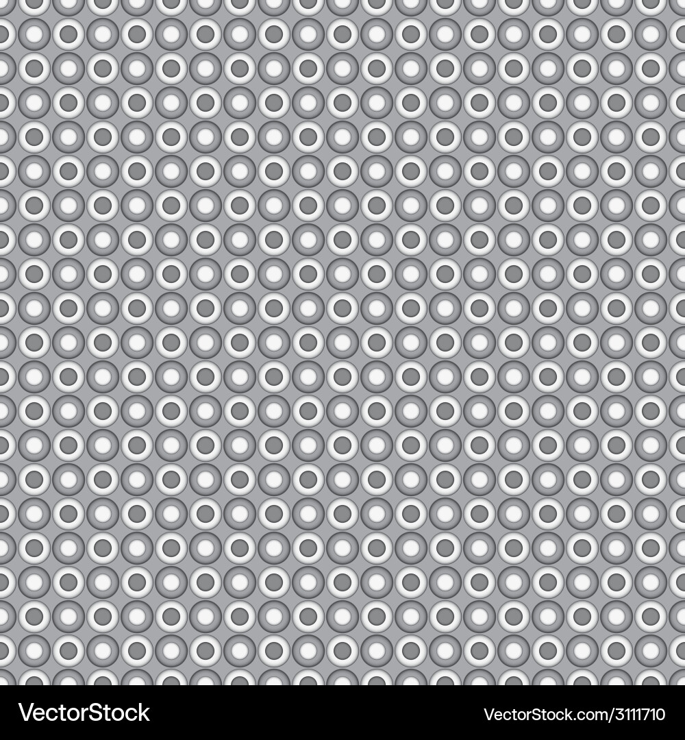 Gray Seamless Circle Pattern vector image