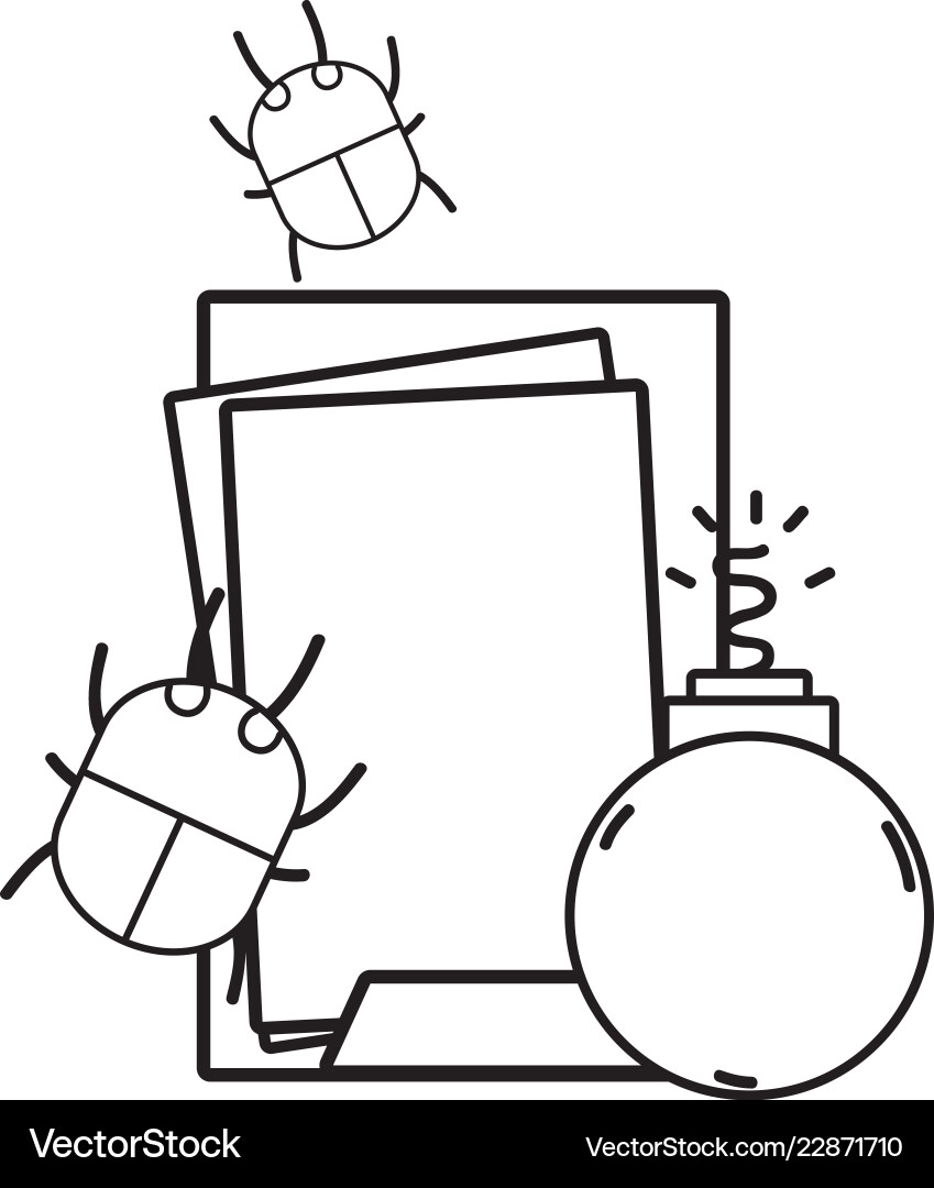 Isolated security system design vector image
