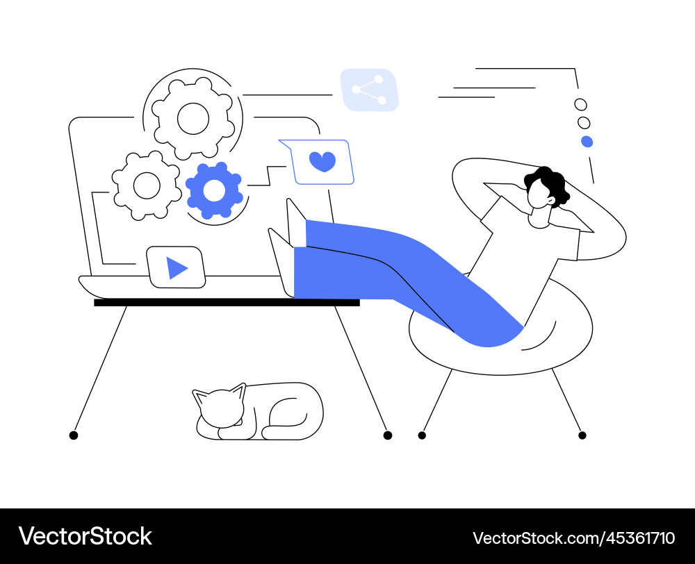 Marketing automation system abstract concept Vector Image