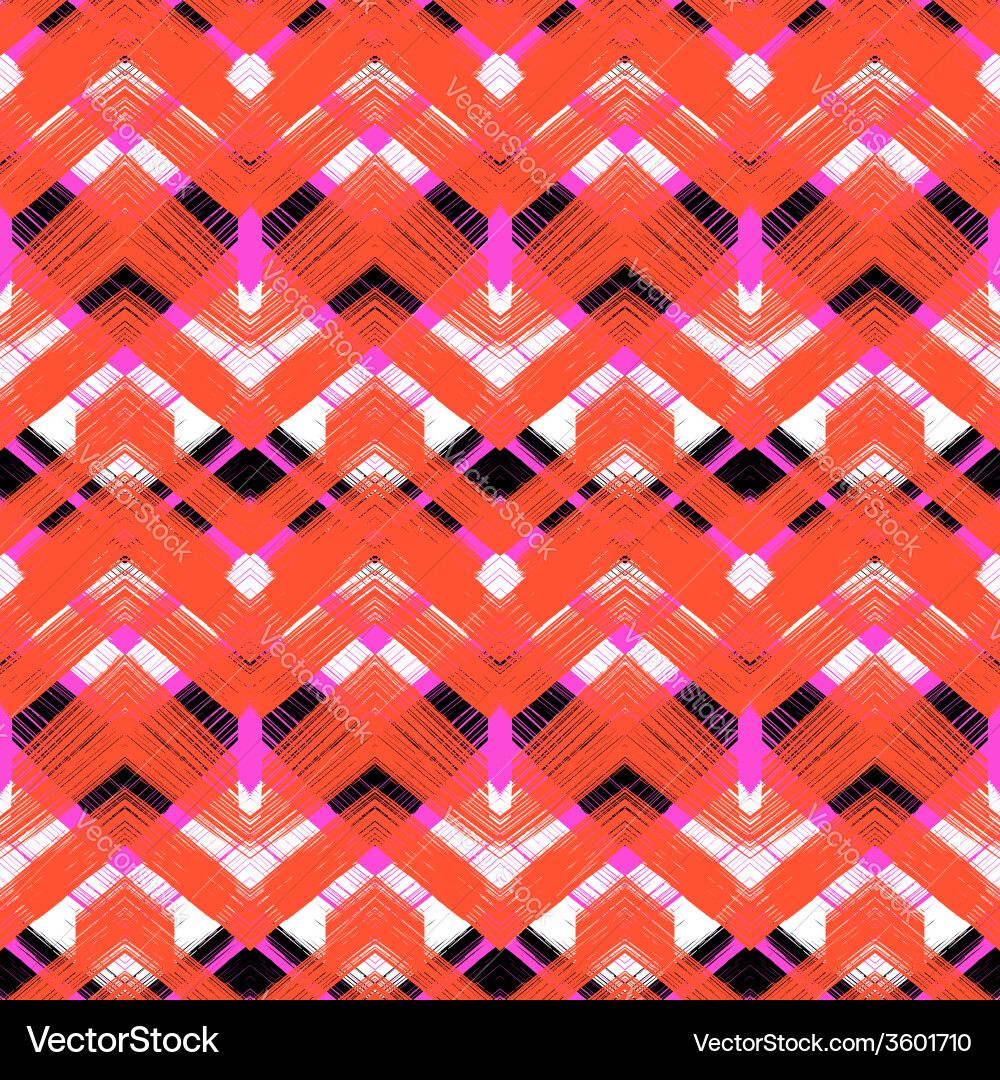 Multicolor Zigzag Pattern vector image
