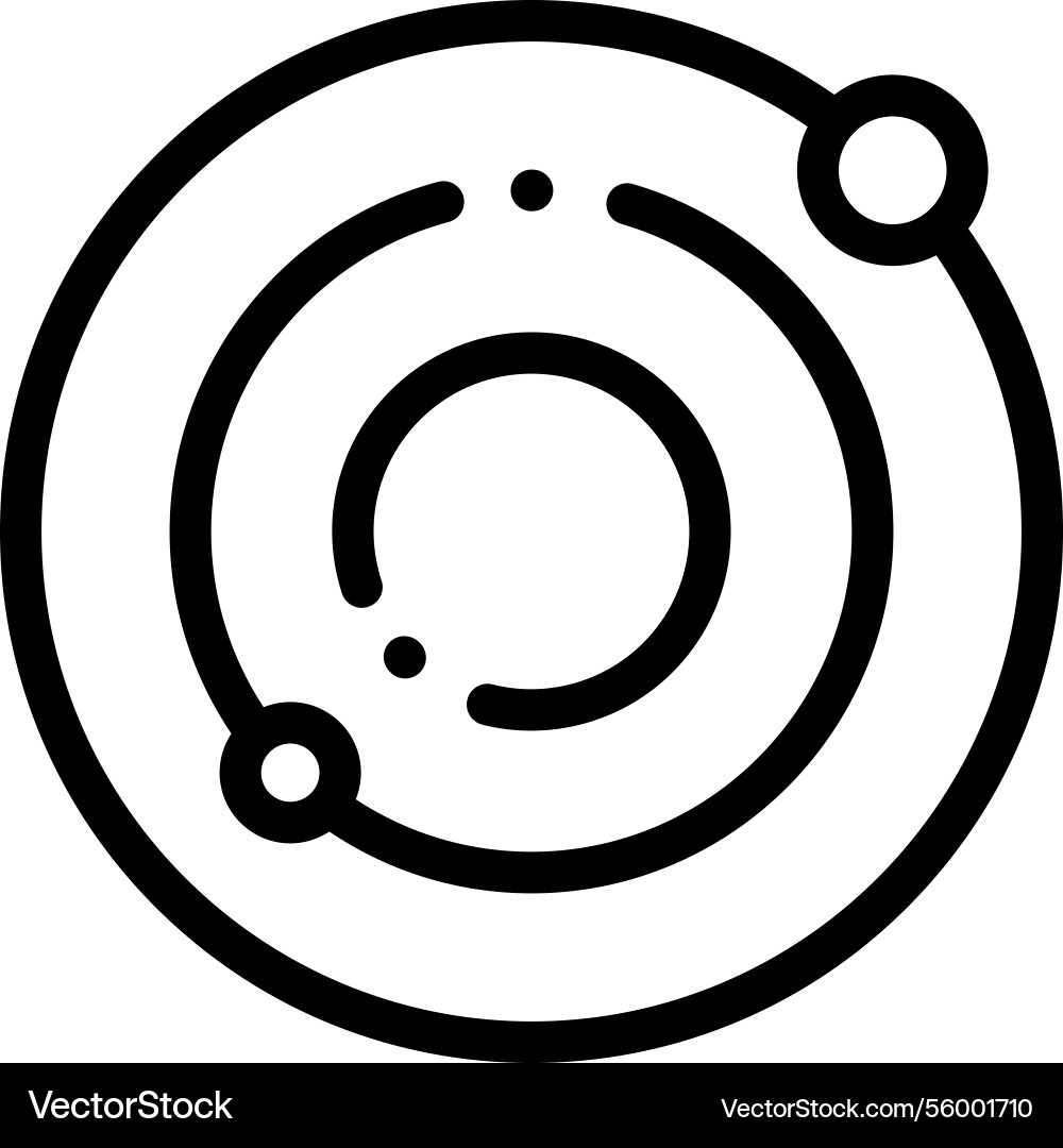 Orca icon thin linear style design isolated Orca icon thin linear style design isolated vector image